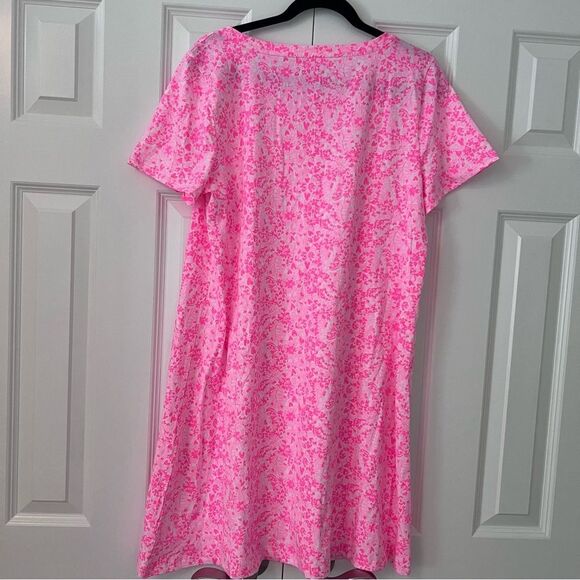 Lilly Pulitzer Cody T-Shirt Dress Pink Shandy Invest A Gator XL - Picture 4 of 10
